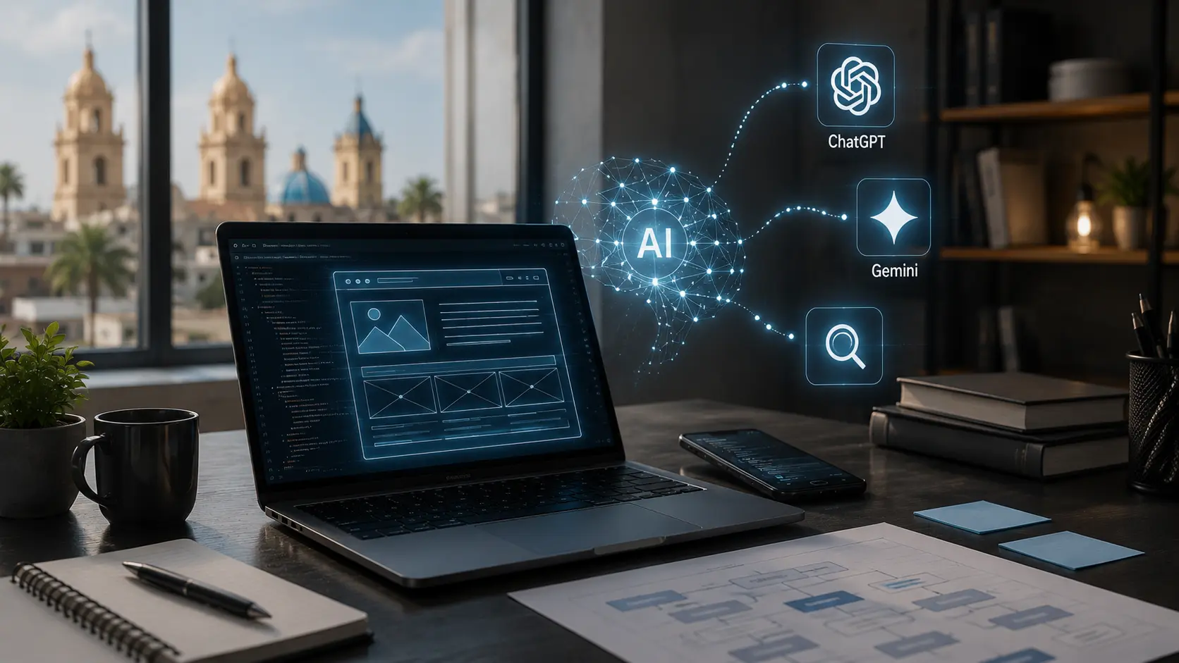 Esqueleto Web para la Era de la IA: Cómo Hacer que ChatGPT y Gemini Recomienden tu Negocio en Piura